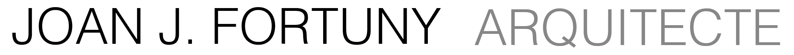 Joan J. Fortuny Arquitecto